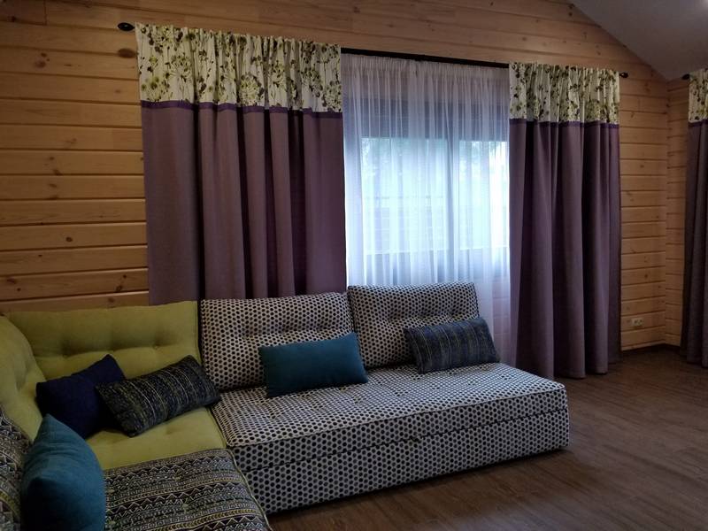 Дизайн штор для зала