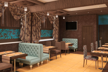 шторы для ресторана дизайн