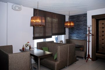 шторы в кафе дизайн