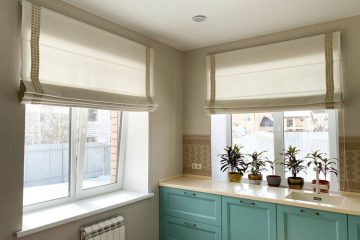 Римские шторы для кухни