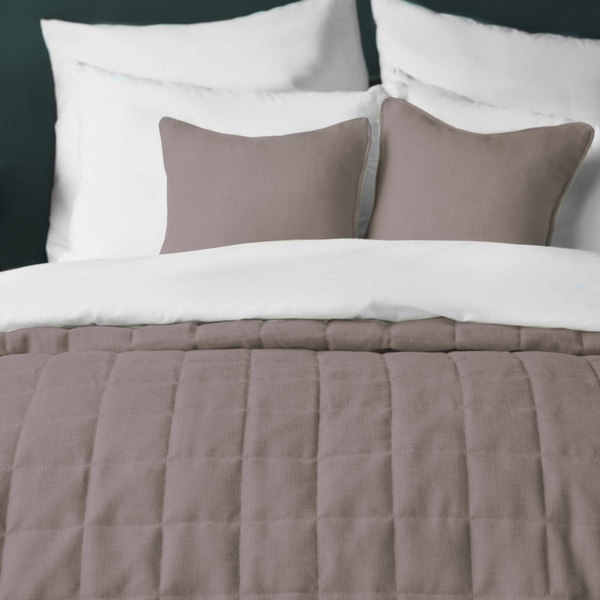 Покрывало Квадраты классика орех