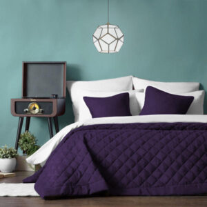 Покрывало Ромб классика фиолетовый