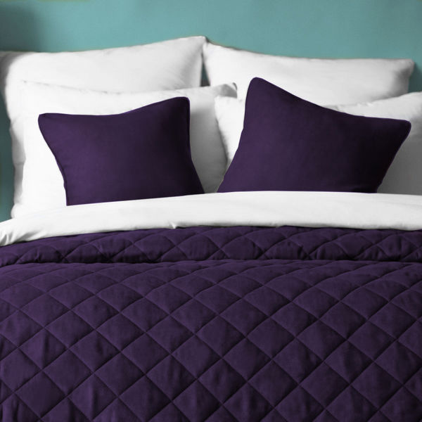 Покрывало Ромб классика фиолетовый