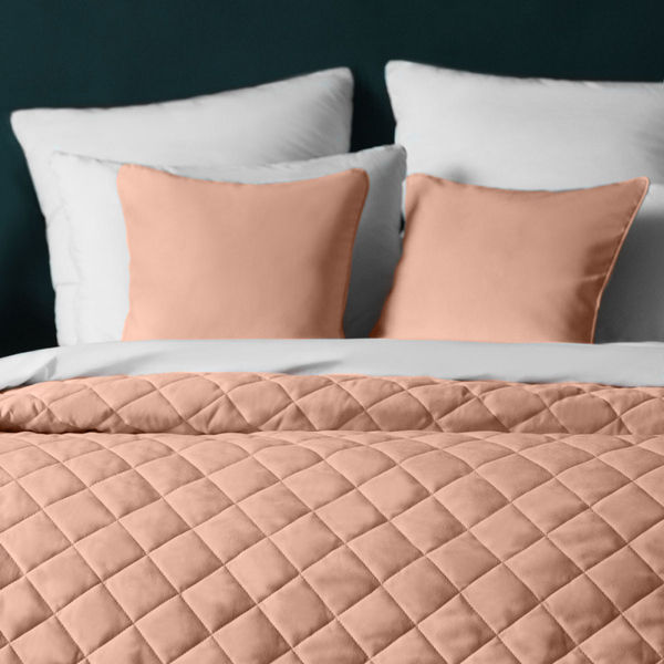 Покрывало Ромб классика лосось