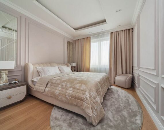 Покрывало и шторы в спальню