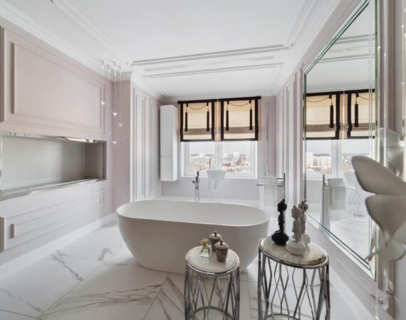 шторы на окно в ванную комнату